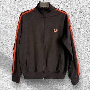 FRED PERRY vintage track jacket MENS MEDIUM orange black mod skinhead punk